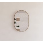 Me Brushed Gold Framed Oval Mirror 600 * 900 Me Brushed Gold Framed Oval Mirror 600 * 900